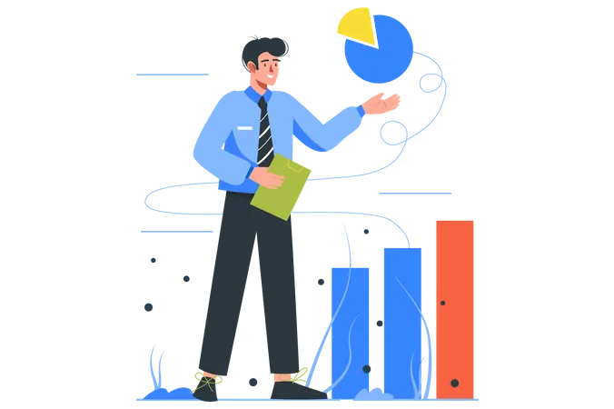 Business Achievement  Illustration