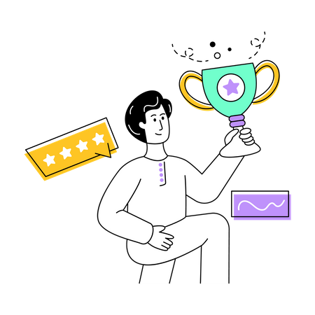 Business Achievement  Illustration