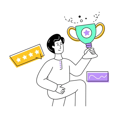 Business Achievement  Illustration