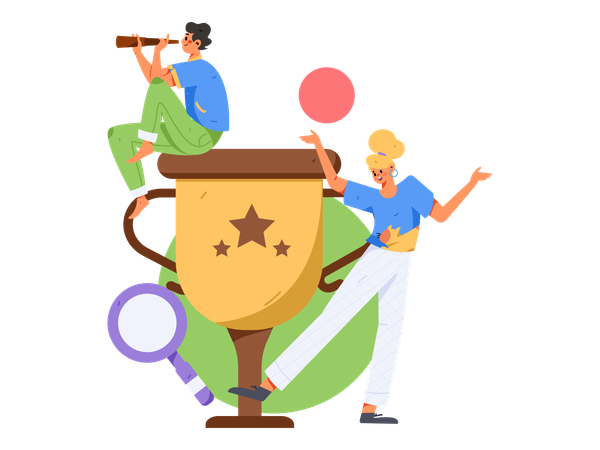 Business achievement  Illustration