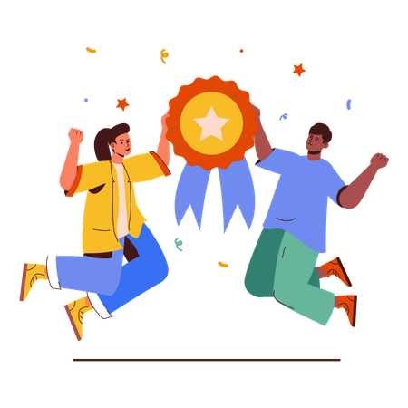 Business Achievement  Illustration