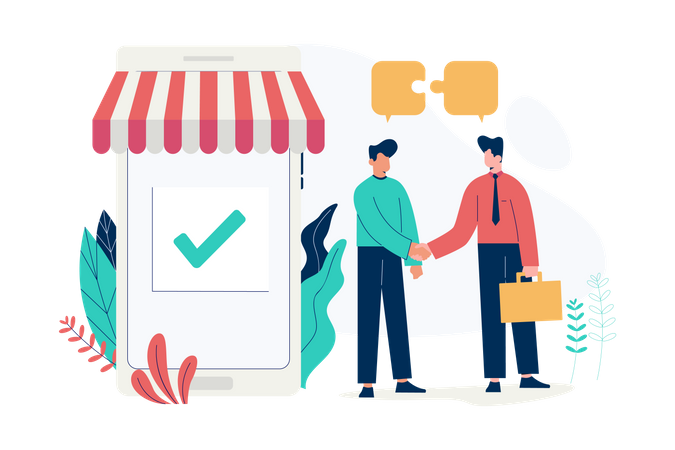Business Acquisition  Illustration