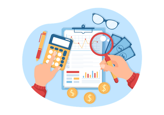 Business Adult Report  Illustration