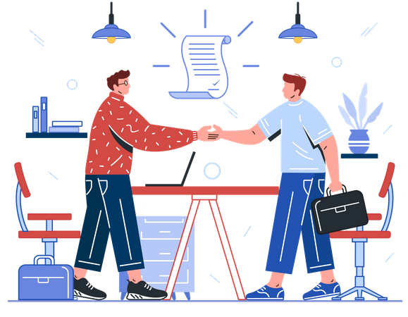 Business agreement Illustration