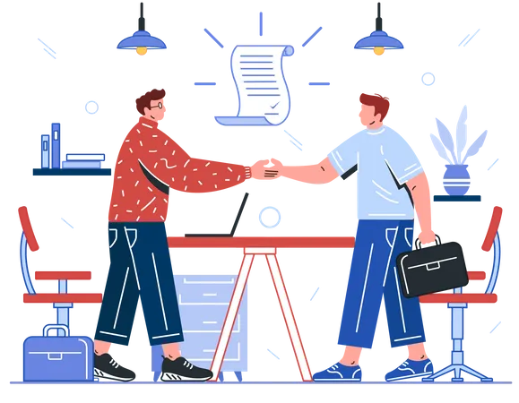 Business agreement Illustration