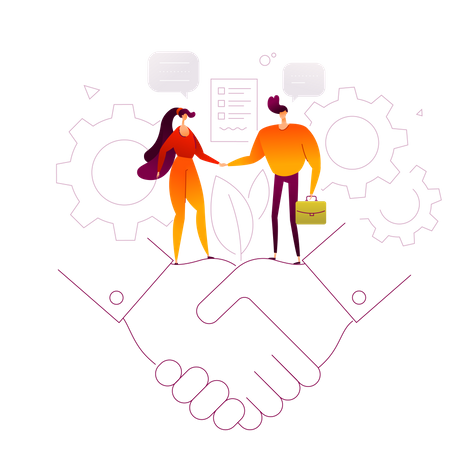 Business agreement  Illustration