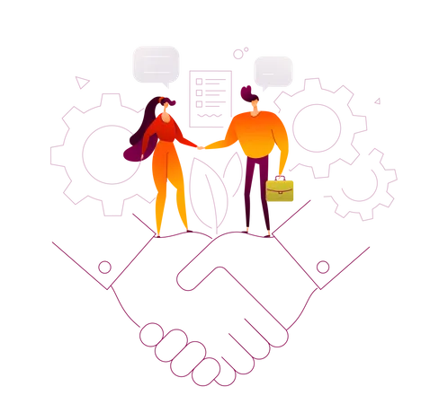 Business agreement  Illustration