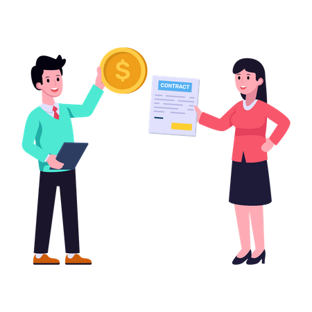 Business Agreement  Illustration