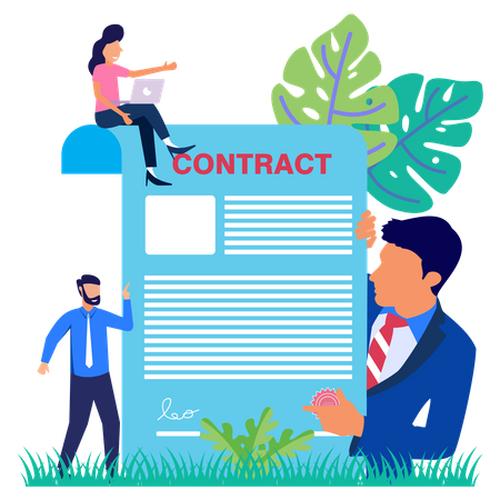 Business Agreement  Illustration