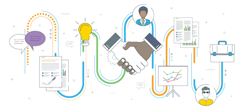 Business agreement  Illustration