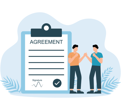 Business Agreement  Illustration