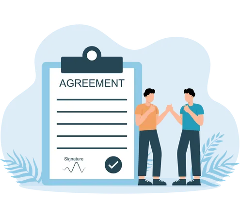 Business Agreement  Illustration