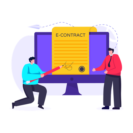 Business Agreement  Illustration