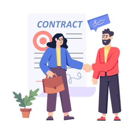 Business Agreement  Illustration