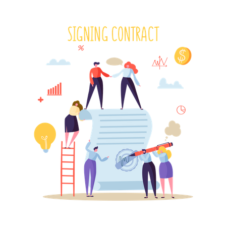 Business agreement  Illustration