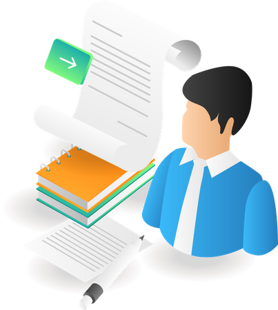 Business agreement letter Illustration