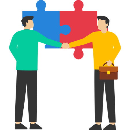 Business agreement partners  Illustration