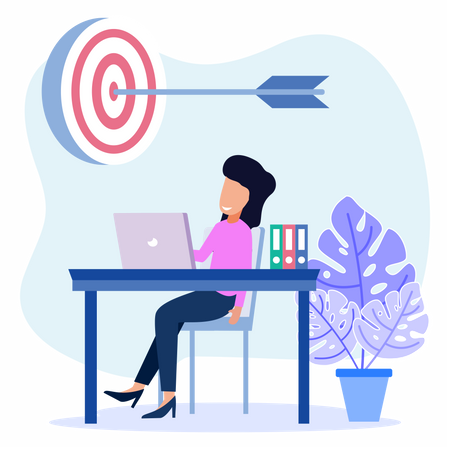 Business Aim  Illustration