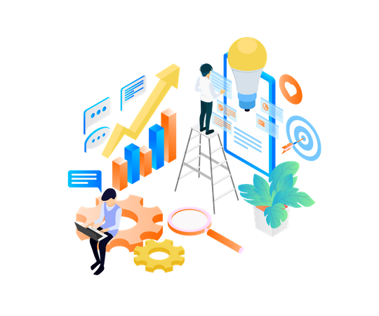 Business Aim  Illustration