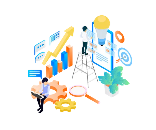 Business Aim  Illustration