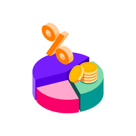 Business analysis chart  Illustration