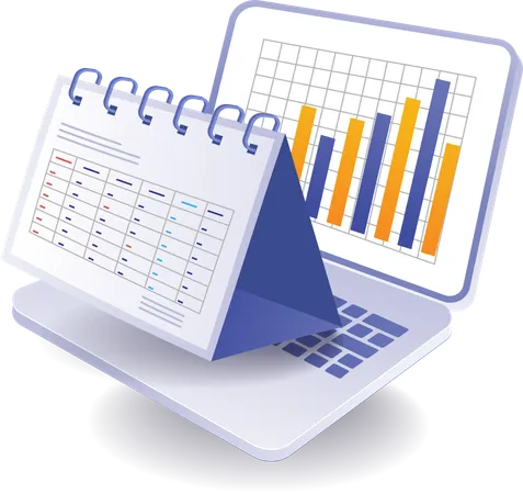 Business analysis dashboard  Illustration