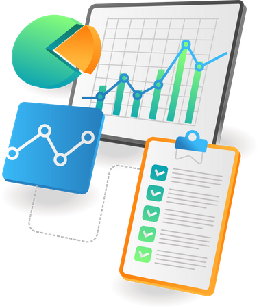 Business analysis data  Illustration