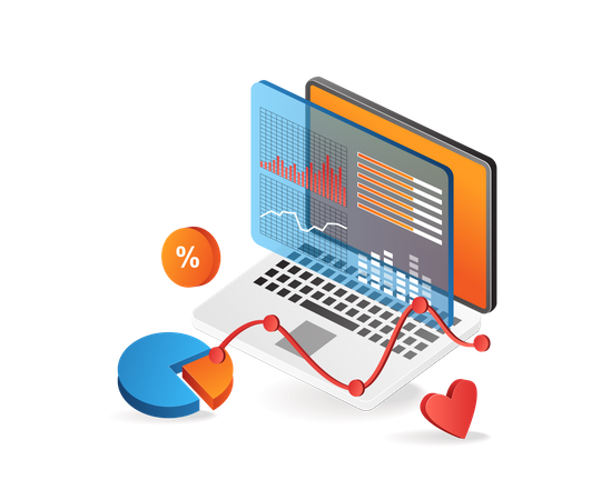 Business Analysis Data  Illustration