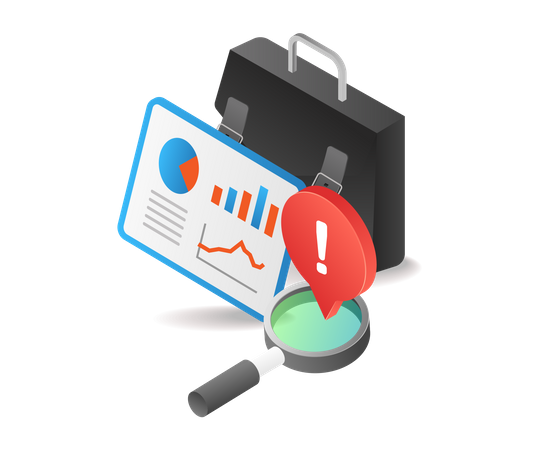 Business analysis deadline warning  Illustration