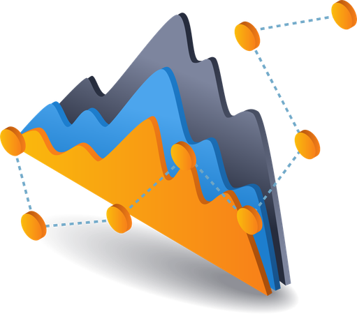 Business analysis graph  Illustration