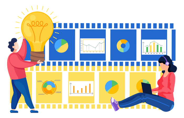 Business analysis idea  일러스트레이션