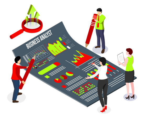 Business analysis  Illustration