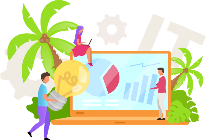 Business analysis  イラスト
