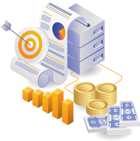 Business analysis of block change technology  Illustration