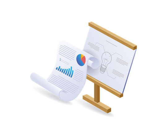 Business analysis of new product plans  Illustration