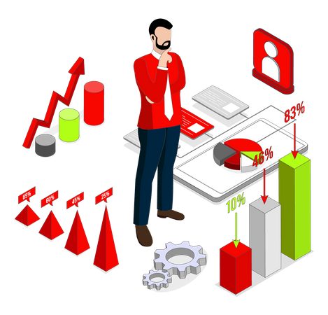Business analysis technology  일러스트레이션