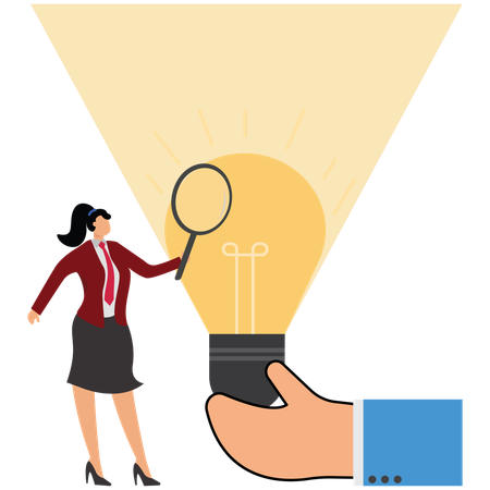 Business analysis to find solutions  Illustration