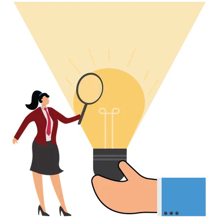 Business analysis to find solutions  Illustration