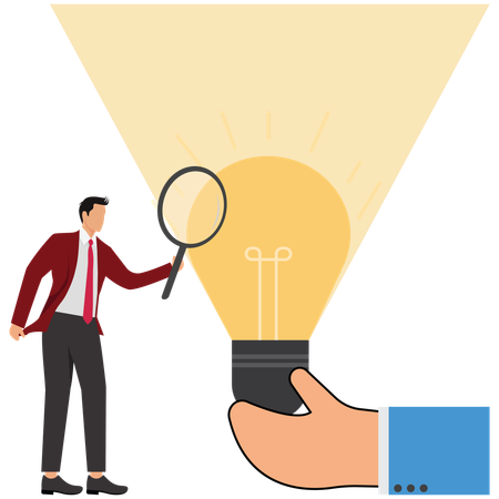 Business analysis to find solutions  Illustration