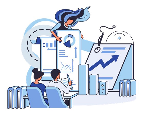 Business analysis training  Illustration