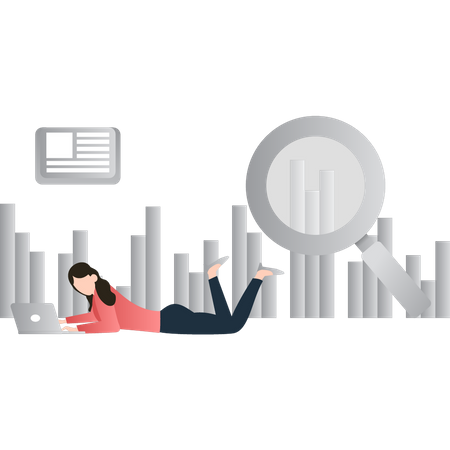 Business analysis using BI technology  Illustration