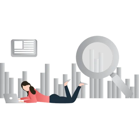 Business analysis using BI technology  Illustration