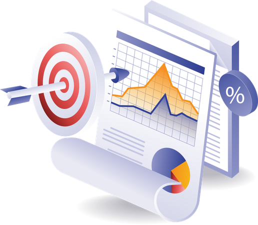 Business analyst data development targets  Illustration