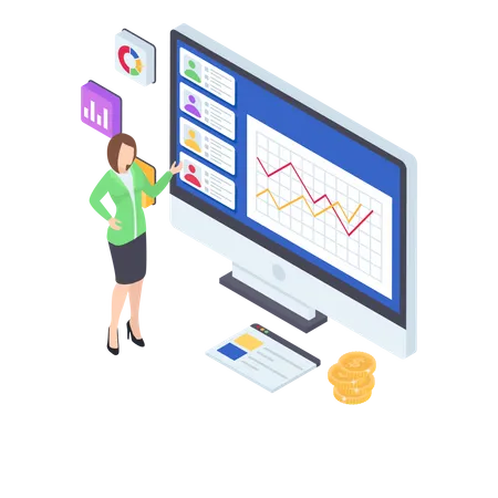 Business analyst  Illustration