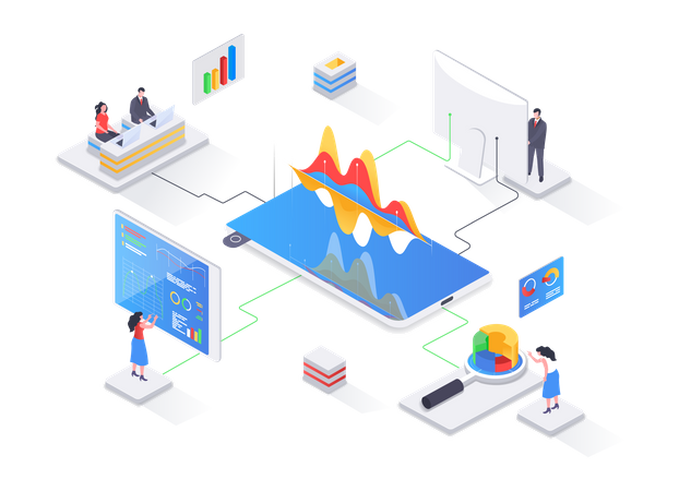 Business Analytics and business intelligence  Illustration