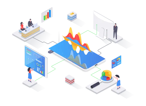 Business Analytics and business intelligence  Illustration