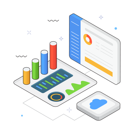 Business Analytics Dashboard  Illustration