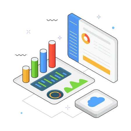 Business Analytics Dashboard  Illustration