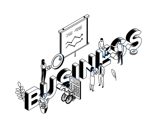 Business analytics  Illustration