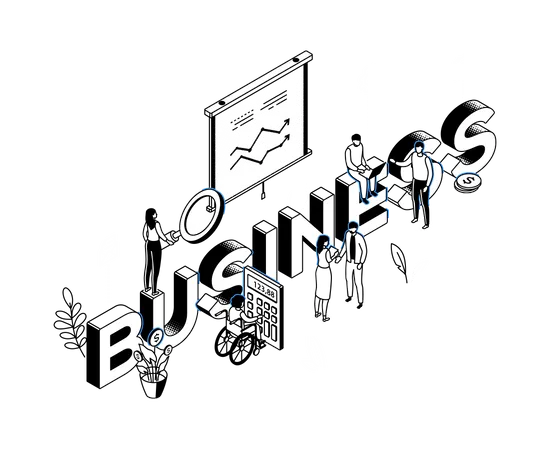 Business analytics  Illustration